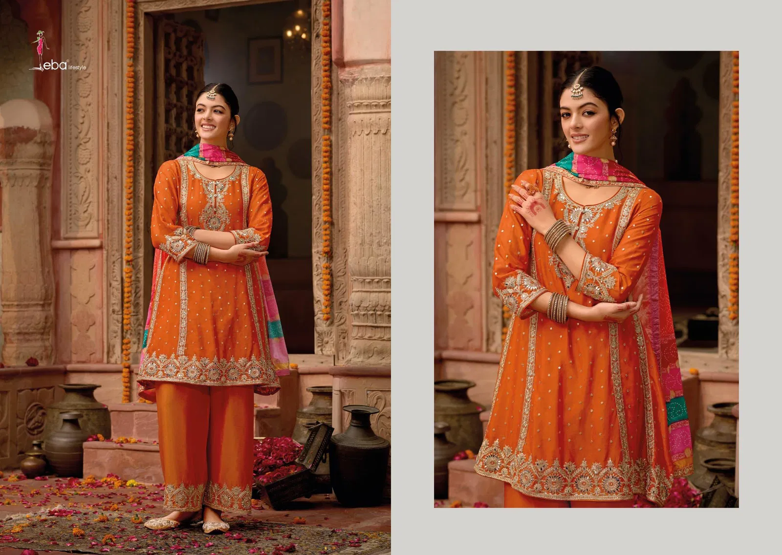 Eba Gajari Chinon Embroidered Salwar Kameez Collection