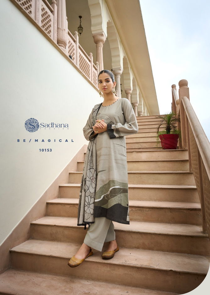 Samyukta By Sadhana Shimmer Muslin Silk Digital Printed Dress Material Wholesale Market