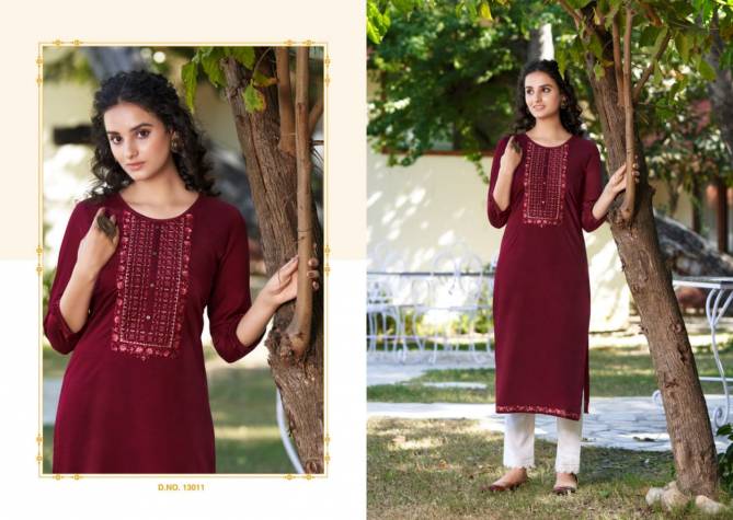 Kalaroop Kites 4 New Exclusive Party Wear Silk Embroidery Kurti Collection