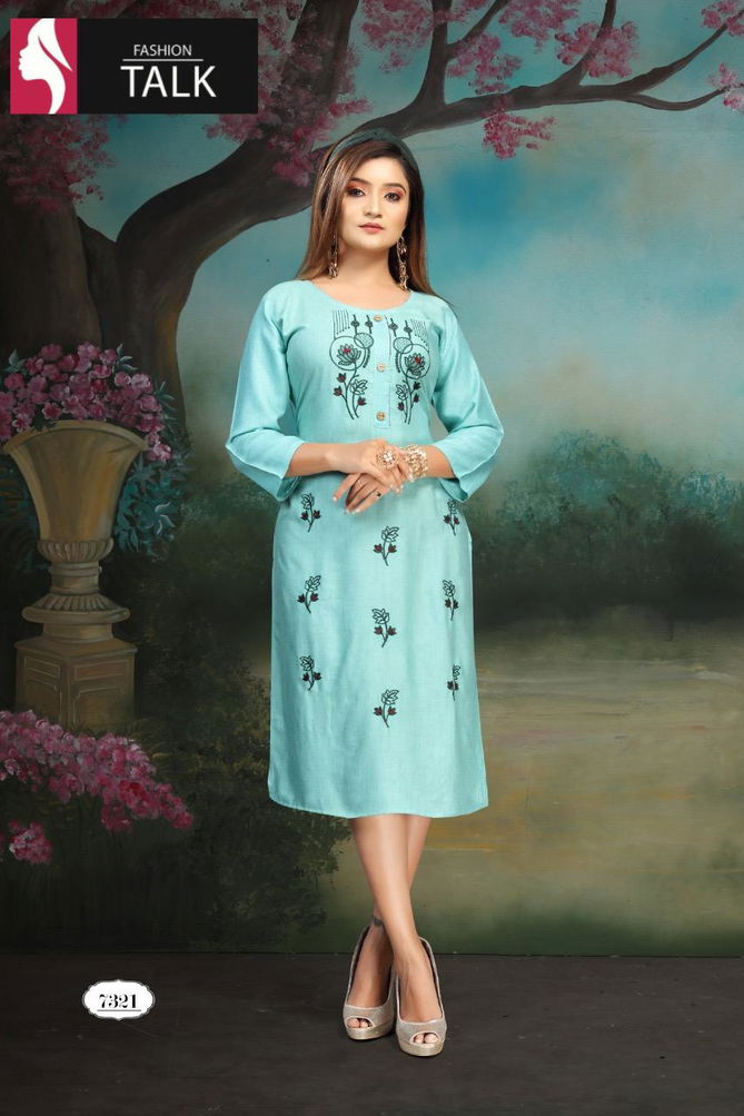 Ft Strawberry Latest Fancy Designer Heavy Casual Wear Simple Kurtis Collection
