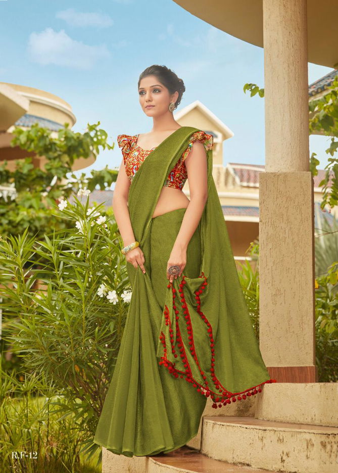 Shreyans Rpid Fire Designer Fancy Look Casual And Function Wear Saree Collection  