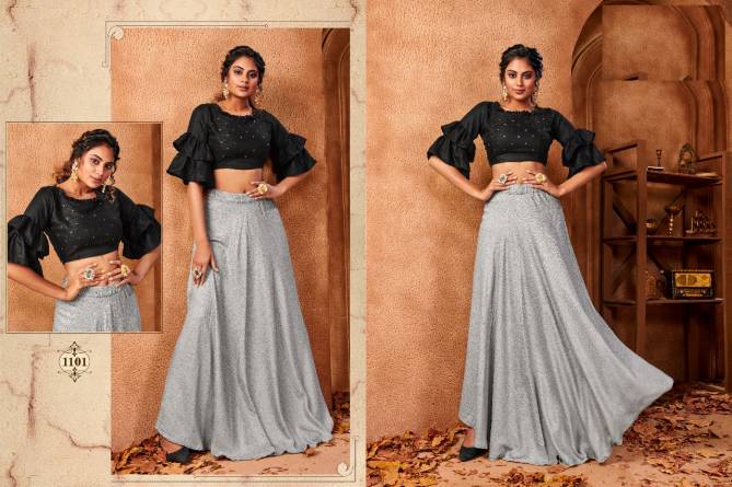 Zaira Latest Designer Party Wear Top With Skirt Collection 