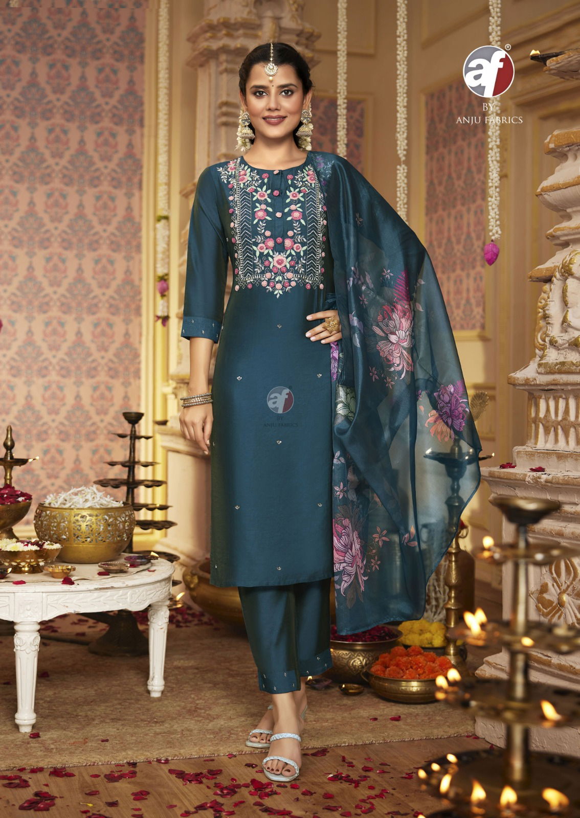 Sangeet Vol 6 By Af Viscose Designer Kurti With Bottom Dupatta Orders In India