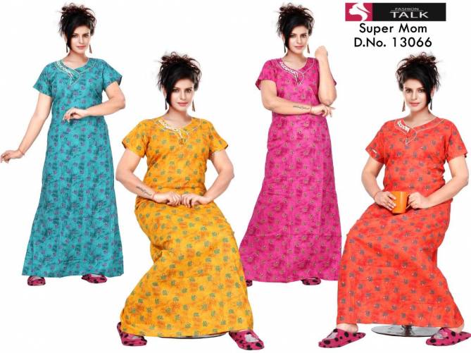 Ft 13066 Latest Collection Of Pure Cotton Night Wear