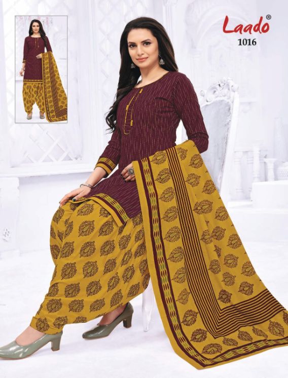 Laado Priti Patiyala 10 Casual Daily Wear Cotton Printed Dress Material Collection