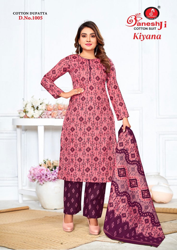 Kiyana Vol 1 By Ganeshji Indo Cotton Ladies Dress Material Wholesale Market In Surat