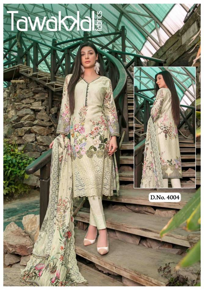Tawakkal Opulence 4 Karachi Cotton Printed Casual Wear Designer Dress Material Collection
