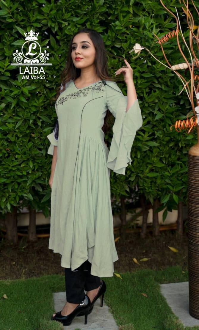 Laiba Formal Cotton Edition 55 Casual Wear Fancy Designer Pure Cotton flex Top Readymade Collection