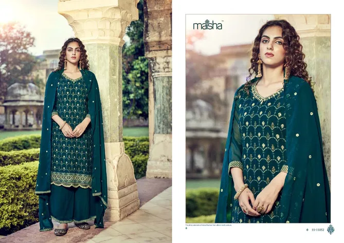 Koraa by Maisha Georgette Sharara Suits Exporters In India