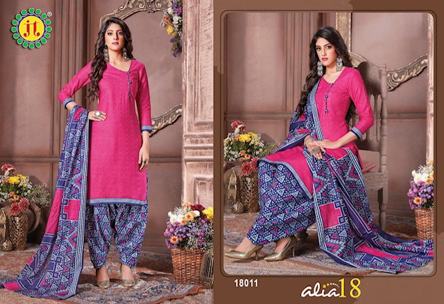 Jt Alia 18 Fancy Casual Daily Wear Printed Cotton Dress Material Collection