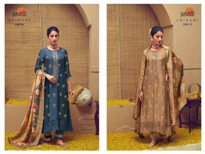 Shivani 3167 By Anando Heavy Dress Material Wholesale Price In Surat