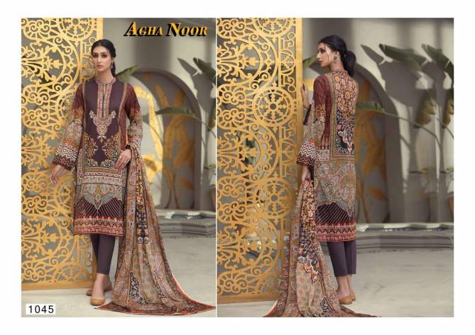 Agha Noor 4 Fancy Designer Casual Wear Printed Salwar Kameez Collection
