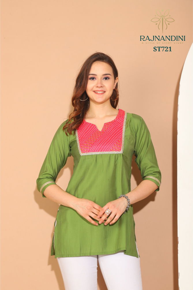 Kiara By Rajnandini Roman Silk Ladies Top Orders In India