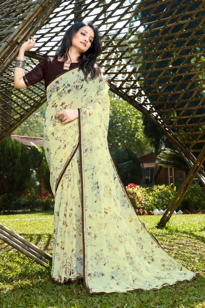 Rajyog Tamanna Latest Designer Regular Wear Party Wear Rich Look Georgette Saree Collection
