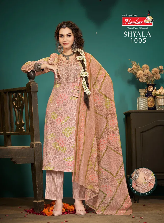 Shyala Vol 1 By Navkar Malaysian Cotton Kurti With Bottom Dupatta Exporters In India