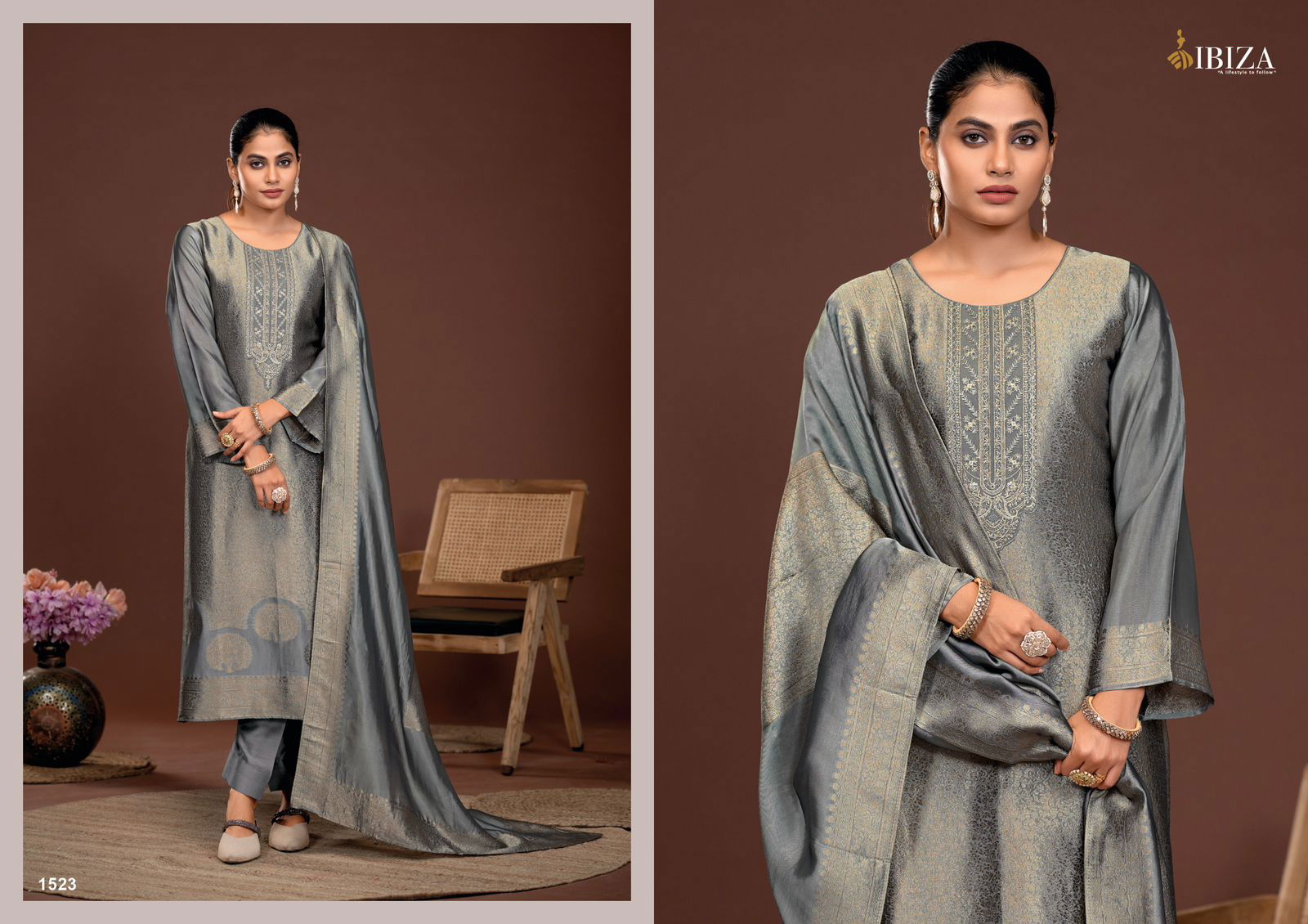 Sakhi Vol 6 By Ibiza Banglory Silk Embroidery Salwar Kameez Wholesale Market In Surat