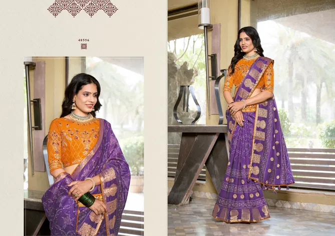 Madhavi By 5D Designer Cottan Butta Printed Sarees Exporters In India