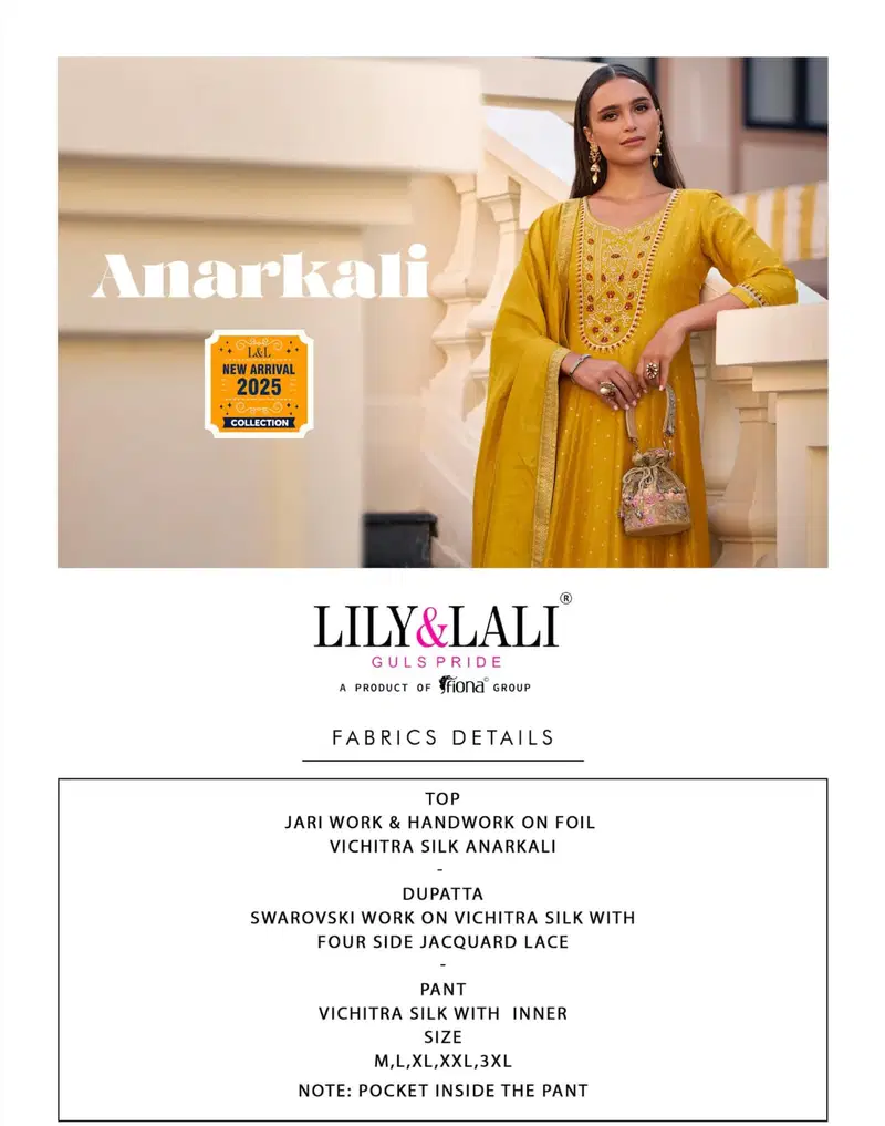 Anarkali By Lily And Lali Long Kurti With Bottom Dupatta Suppliers In India