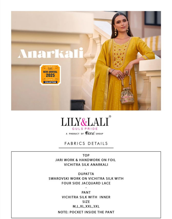 Anarkali By Lily And Lali Long Kurti With Bottom Dupatta Suppliers In India