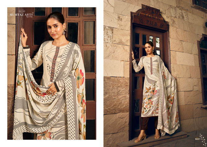 Tannah By Mumtaz Viscose Pashmina Printed Dress Material Wholesale In India