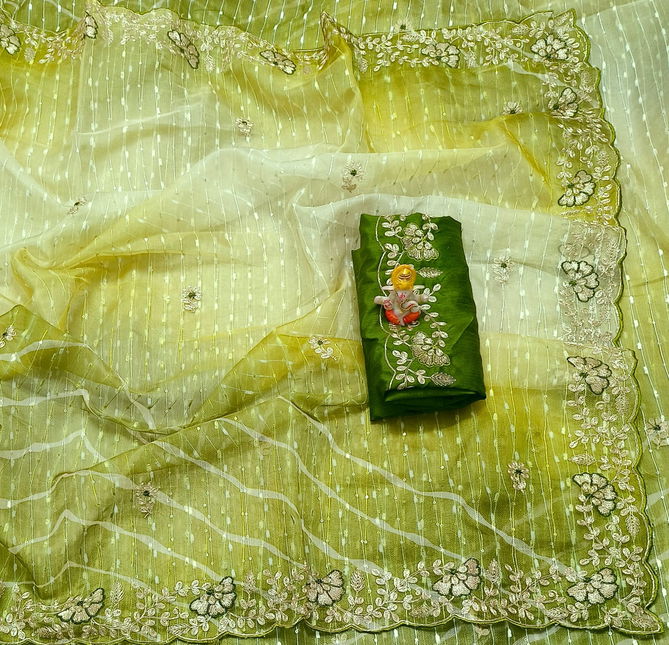 Jk Fashion Organza Sequence Saree Suppliers in India