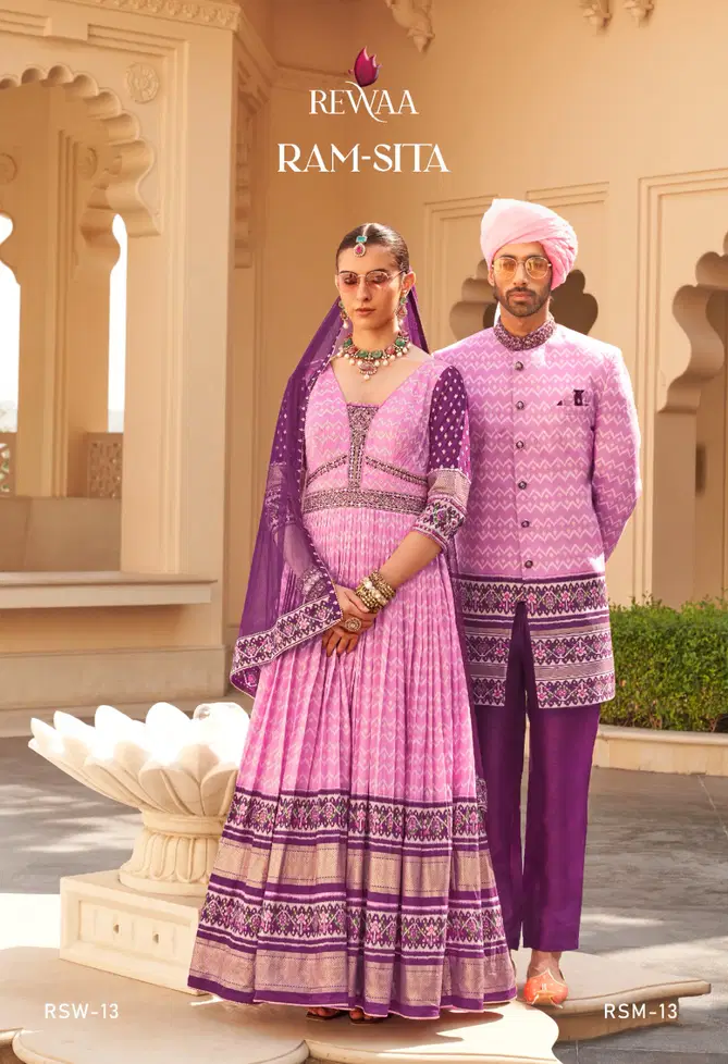 Ram-Sita By Rewaa Designer Bride And Groom Couple Wedding Wear Clothing Manufacturers