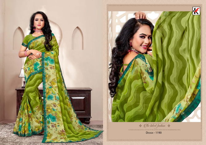 Fuzzy 31 Casual Regular Wear Printed Designer 	Renial Saree Collection
