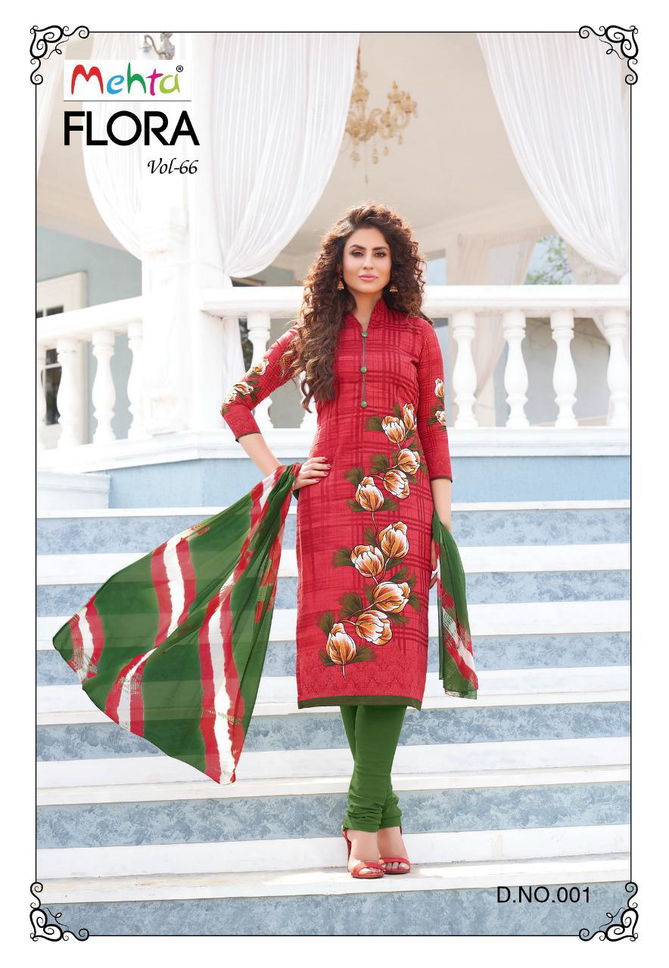 Mehta Flora 66 Latest fancy Regular Casual Wear Pure Cotton Printed Cotton Dress Material Collection
