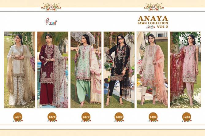 Anaya Lawn Collection Vol-2 Latest Designer Party Wear Wedding Salwar Suit With Heavy Embroider Work 