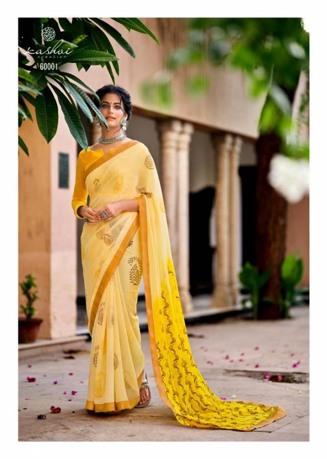 Kashvi Simaya Fancy Festive Wear Chiffon Printed Designer Saree Collection