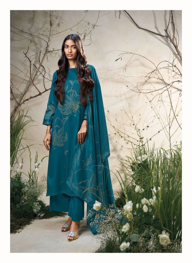 Sencia By Ganga Cotton Silk Satin Dress Material Exporters In India