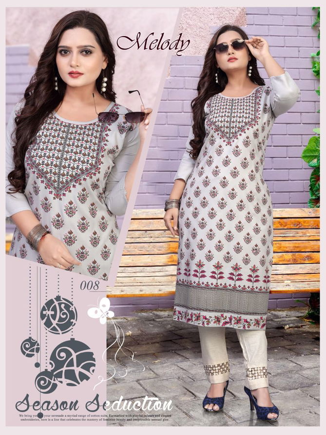 Akhand Jyot Melody Latest Ethnic Wear Rayon Designer Kurti Collection