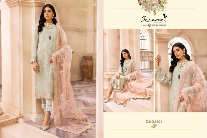 Serene Farasha Heavy Festive Wear Georgette Embroidery Pakistani Salwar Kameez Collection