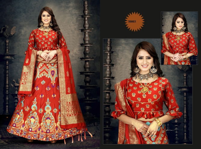 Navya 2 Exclusive Designer Banarasi Silk Festival Wear Lehenga Collection
