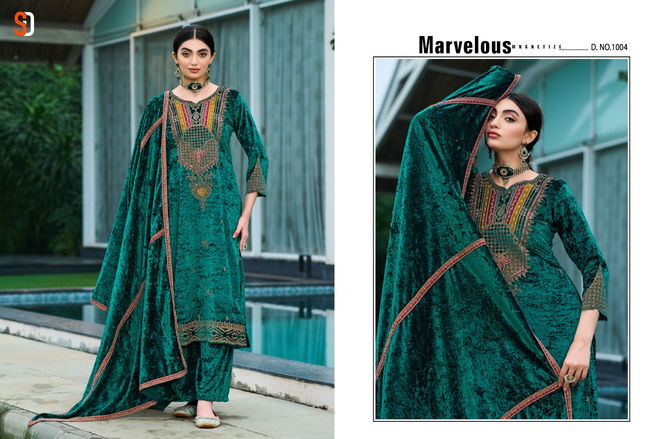 Noor By Shraddha Winter Wear Velvet Designer Pakistani Suits Wholesale Online
