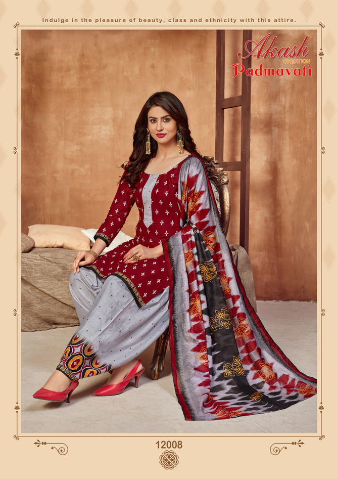 Akash Padmavati 12 Latest fancy Casual Regular Wear Printed Cotton Collection