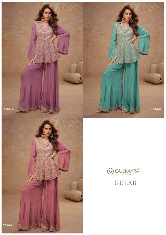 Gulab By Gulkayra Chinon Readymade Suits Orders In India