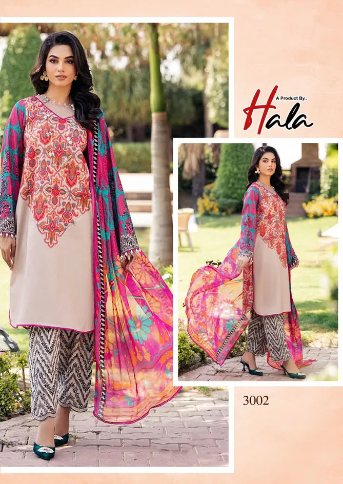 Hezal By Hala Luxury Heavy Cotton Dress Material Manufacturers