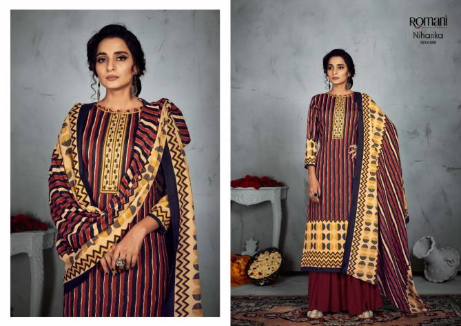 Romani Niharika Exclusive Fancy Regular Wear Soft Cotton Dress Material Collection
