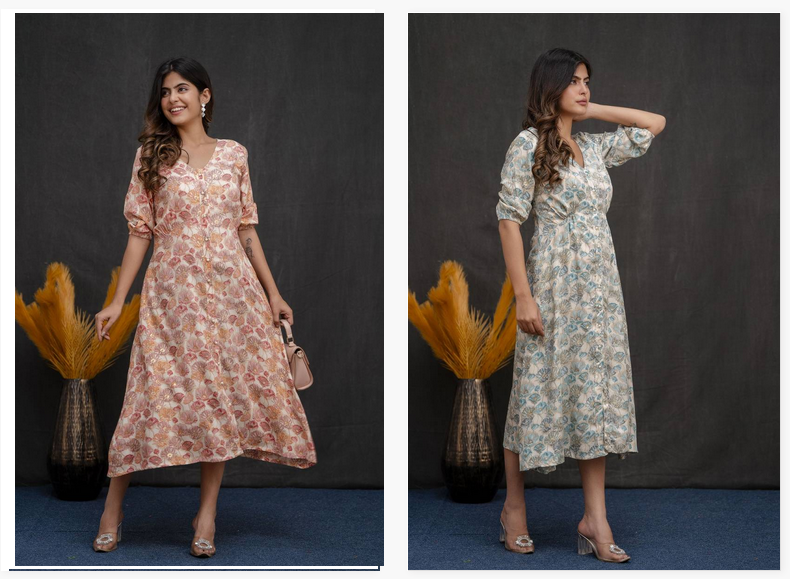 Stylee Girl 10 Rayon Foil Printed Party Wear Dresss   
Wholesale Market In Surat With Price
