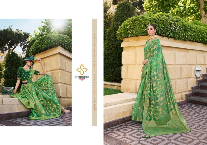 Spotlight By Shubh Shree Jacquard Printed Designer Sarees Exporters In India