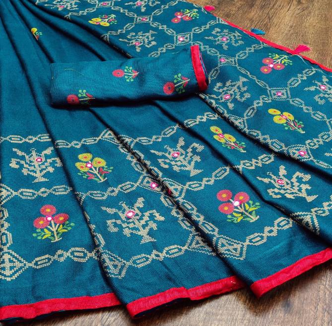 Mihira 8 Printed Juthe Silk Festive Wear Latest Saree Collection