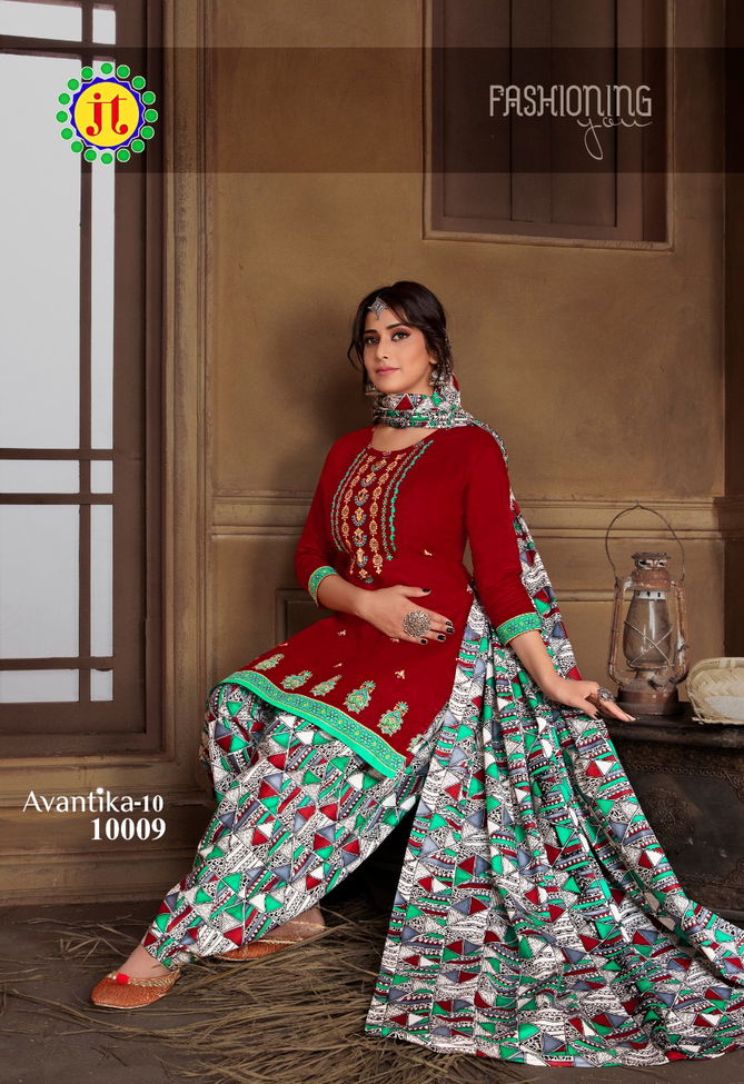 Jt Avantika 10 Latest fancy Regular Wear Printed Readymade Salwar Suit Collection
