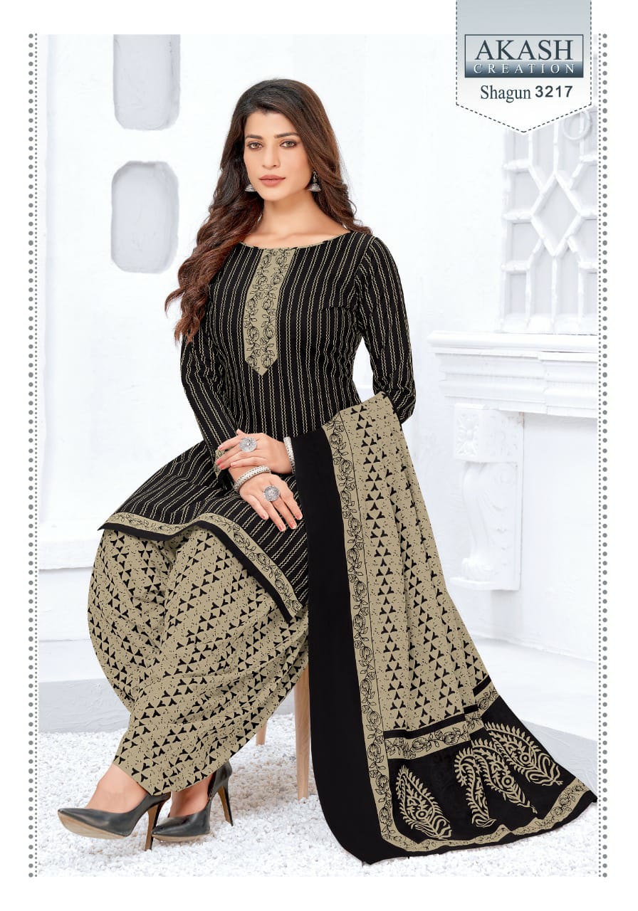 Akash Shagun 32 Casual Daily Wear Cotton New Designer Dress Material Collection