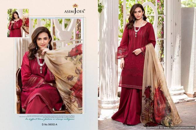 Asim Jofa 1 Premium Edition Collection Cotton With Beautiful Embroidery Work Pakistani Salwar Kameez
