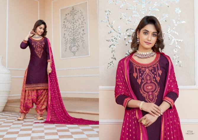 Kessi Shangar By Patiala House 19 Designer Jam Silk With Embroidery Work Top With Bottom And pallu Less Work Dupatta Dress Material Collection
