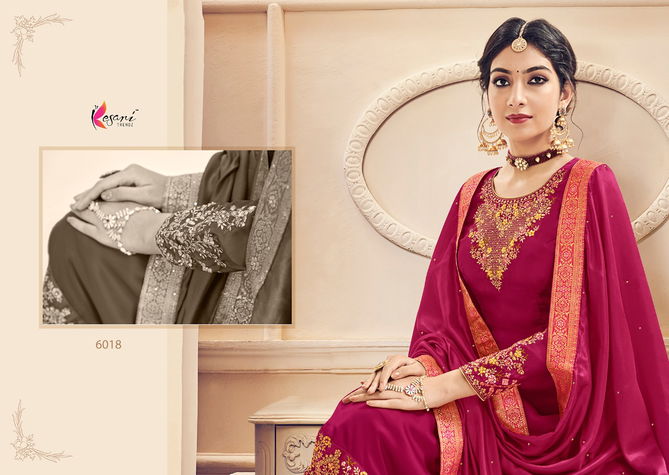 Kesari Naaz 3 Designer Heavy Fox Georgette and Heavy Self Embroidery work Dupatta Pallu and Diamond Salwar Suits Collection