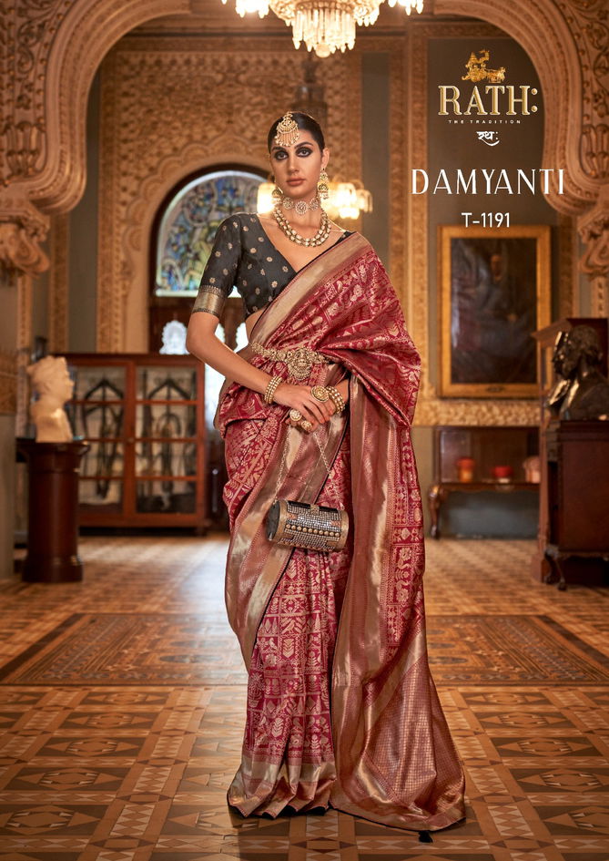 Damyanti 1190 To 1198 By Rath Silk Printed Designer Saree Orders In India