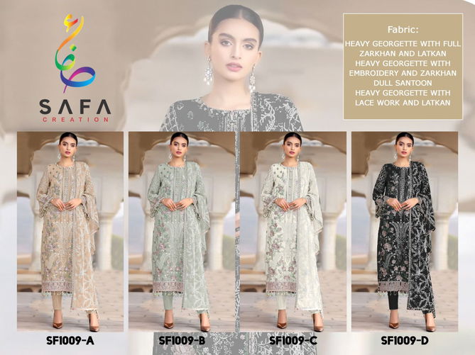 SF 1009 Semi Stitched Georgette Pakistani Suit Suppliers In India