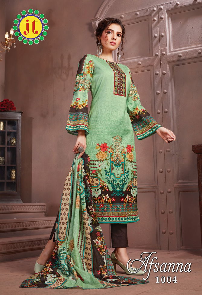 Jt Afsana Latest Fancy Designer Regular Casual Wear Printed Cotton Dress Material Collection
